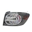 Passenger Side Halogen Tail Light, With bulb(s), OE Replacement,, CAPA Certified