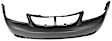 Front Primed Bumper Cover, With Side Marker Holes, CAPA CERTIFIED
