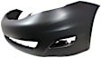 Front Primed Bumper Cover, Without Parking Aid Sensor Holes, CAPA Certified