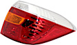 Passenger Side Tail Light, without Bulb, Halogen, Amber, Clear and Red Lens, Base/Limited/SE Models, CAPA CERTIFIED