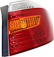 Passenger Side Tail Light, without Bulb, Halogen, Amber, Clear and Red Lens, Base/Limited/SE Models, CAPA CERTIFIED