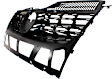 Grille Assembly, Matte Black Shell and Insert, CAPA CERTIFIED
