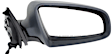 Passenger Side Mirror, Power Adjust, Manual Folding, Heated, Light textured, No Signal Light, No Memory, With Puddle Light, No Auto-Dimming, No Blind Spot Feature, Base Model
