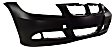 Front Primed Bumper Cover, Base Model, Sedan (E90)/Wagon (E91), For Models Without M Package, Without Park Distance Control Sensor Holes, Without Headlight Washer Holes, CAPA CERTIFIED