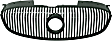 Grille, Painted Black, With Molding