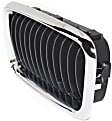 Base Driver Side Grille Chrome Shell with Primed Insert