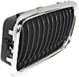 Base Driver Side Grille Chrome Shell with Primed Insert