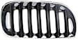 Grille Assembly, Chrome Shell With Black Insert