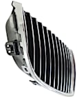 Base Passenger Side Grille Primed Shell with Chrome Insert