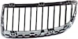 Base Passenger Side Grille Primed Shell with Chrome Insert