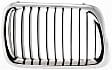 Base Passenger Side Grille Chrome Shell with Primed Insert