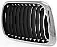 Base Passenger Side Grille Chrome Shell with Primed Insert