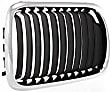 Base Passenger Side Grille Chrome Shell with Primed Insert