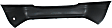 Rear Primed Bumper Cover, Limited Model, Without Parking Aid Sensor Holes
