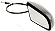 Passenger Side Mirror, Manual Adjust, Non-Heated, Non-Folding, Paintable, No Signal Light, No Memory, No Puddle Light, No Auto-Dimming, No Blind Spot Feature