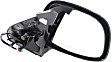 Passenger Side Mirror, Power, Manual Folding, Heated, Paintable, No Signal Light, No Memory, No Puddle Light, No Auto-Dimming, No Blind Spot Feature