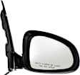 Passenger Side Mirror, Power Adjust, Manual Folding, Non-Heated, Paintable, No Signal Light, No Memory, No Puddle Light, No Auto-Dimming, No Blind Spot Feature