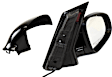 Passenger Side Mirror, Power Adjust, Manual Folding, Non-Heated, Paintable, No Signal Light, No Memory, No Puddle Light, No Auto-Dimming, No Blind Spot Feature