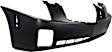 Front Primed Bumper Cover, With Holes For Air Dam, Signal And Side Marker