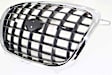 Grille Assembly, Chrome Shell with Painted Dark Gray Insert