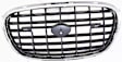 Grille Assembly, Chrome Shell with Painted Dark Gray Insert