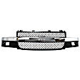 Grille Assembly, Gray Shell and Insert, For Models with Composite Headlights, CAPA Certified