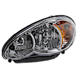 Driver Side Headlight, with Bulb, Halogen, Clear Lens, 4 Cyl., 2.4L Engine, CAPA CERTIFIED