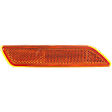 Front, Passenger Side Bumper Reflector,, CAPA Certified