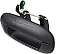 Rear, Passenger Side Textured Black Exterior Door Handle, Without Key Hole