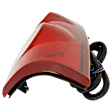 Passenger Side Tail Light, with Bulb, Halogen, Clear and Red Lens