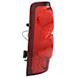Passenger Side Tail Light, with Bulb, Halogen, Clear and Red Lens, CAPA CERTIFIED