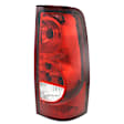 Driver Side Tail Light, with Bulb, Halogen, Clear and Red Lens, CAPA CERTIFIED