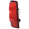 Driver Side Tail Light, with Bulb, Halogen, Clear and Red Lens, CAPA CERTIFIED