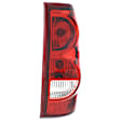 Driver Side Tail Light, with Bulb, Halogen, Clear and Red Lens, CAPA CERTIFIED