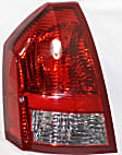 Driver Side Tail Light, Without bulb(s), Halogen, Clear and Red Lens
