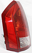 Driver Side Tail Light, Without bulb(s), Halogen, Clear and Red Lens