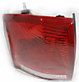 Driver Side Tail Light, Without bulb(s), Halogen, Clear and Red Lens