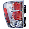 Driver Side Tail Light, with Bulb, Halogen, Clear and Red Lens, CAPA CERTIFIED