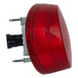 Driver Side, Outer Tail Light, with Bulb, Halogen, Red Lens, On Bumper, Coupe