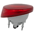 Driver Side, Outer Tail Light, with Bulb, Halogen, Red Lens, On Bumper, Coupe