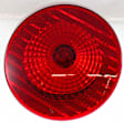 Driver Side, Outer Tail Light, with Bulb, Halogen, Red Lens, On Bumper, Coupe, CAPA CERTIFIED