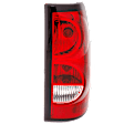 Passenger Side Tail Light, With bulb(s), Halogen, Clear and Red Lens CAPA CERTIFIED
