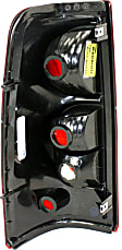 Passenger Side Tail Light, With bulb(s), Halogen, Clear and Red Lens CAPA CERTIFIED