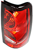 Passenger Side Tail Light, With bulb(s), Halogen, Clear and Red Lens CAPA CERTIFIED
