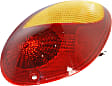 Passenger Side Tail Light, with Bulb, Halogen, Amber and Red Lens, CAPA CERTIFIED