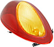 Passenger Side Tail Light, with Bulb, Halogen, Amber and Red Lens, CAPA CERTIFIED