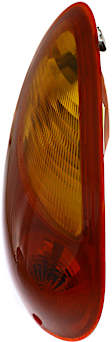 Driver Side Tail Light, with Bulb, Halogen, Amber and Red Lens, CAPA CERTIFIED