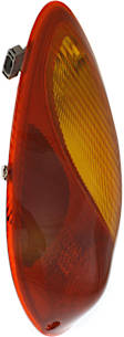 Driver Side Tail Light, with Bulb, Halogen, Amber and Red Lens, CAPA CERTIFIED