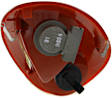 Driver Side Tail Light, with Bulb, Halogen, Amber and Red Lens, CAPA CERTIFIED