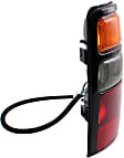 Passenger Side Tail Light, with Bulb, Halogen, Amber, Clear and Red Lens, CAPA CERTIFIED